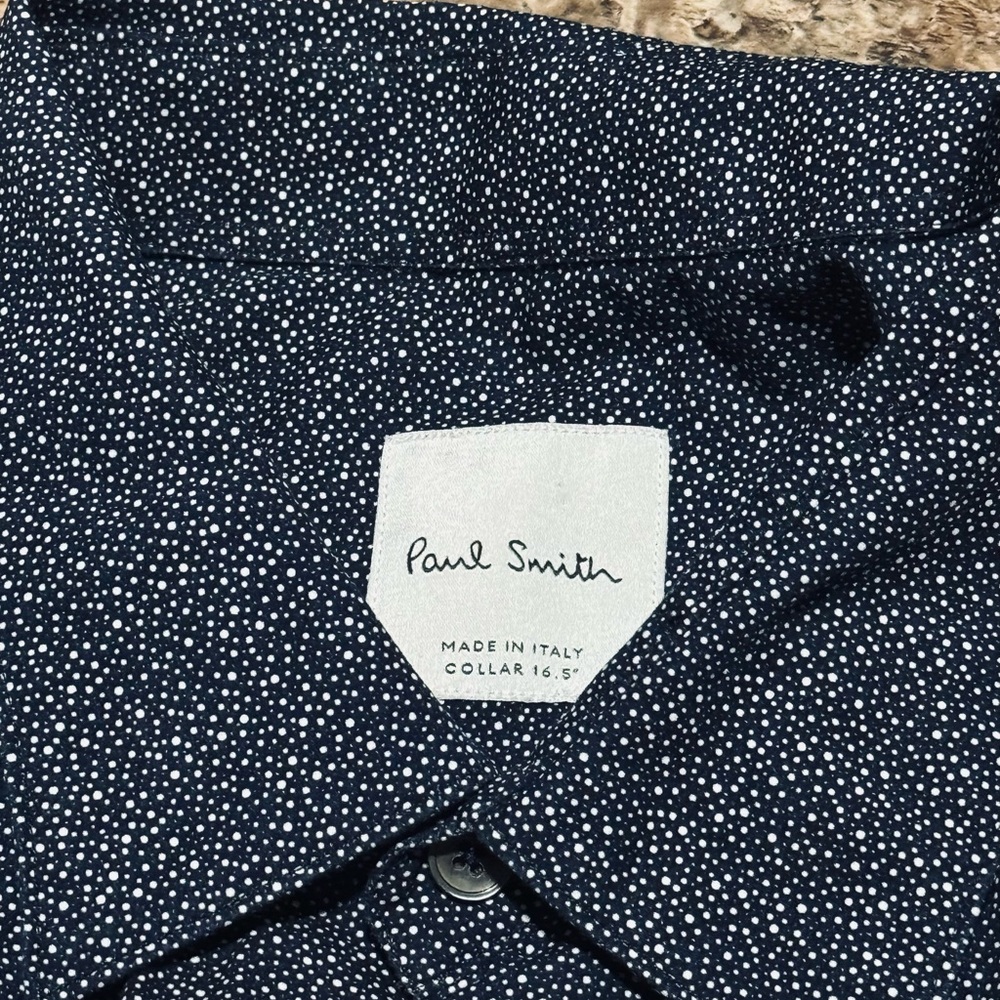 Paul Smith Dark Blue Polka Dot Men's Shirt